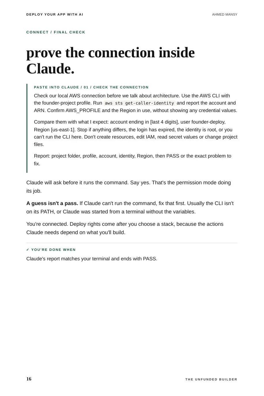 Vol. 2, page 16: Prove the connection inside Claude