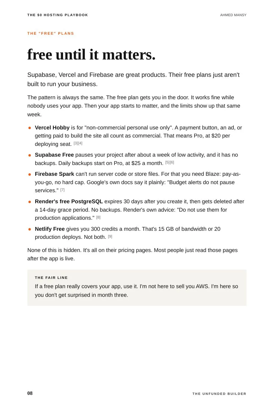 Vol. 1, page 8: Free until it matters